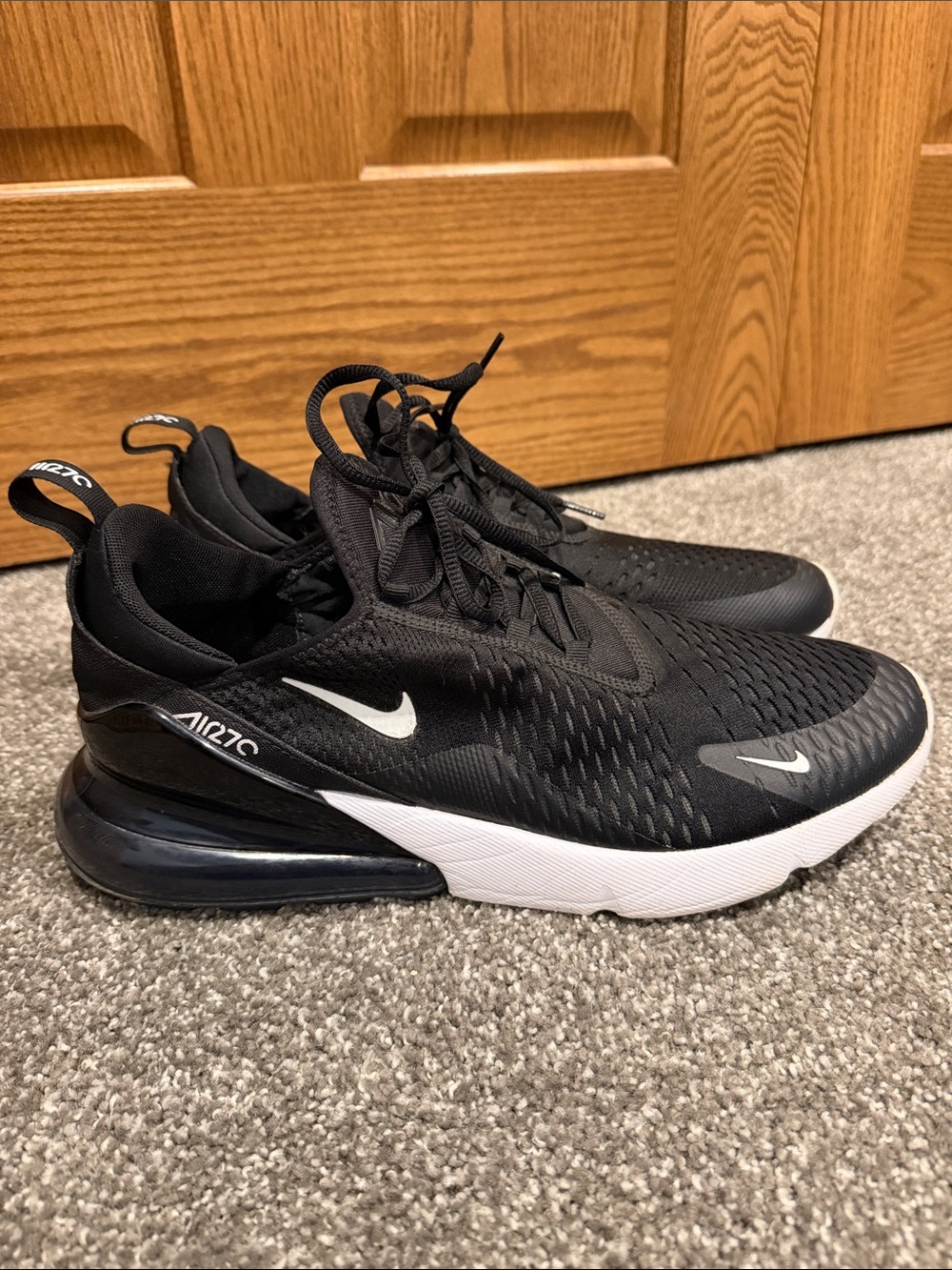Nike Black/White Air Max 270 Men’s Athletic Sneakers size 13